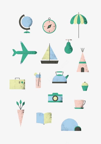 卡通地球素材 为平面电商注入活力与创意